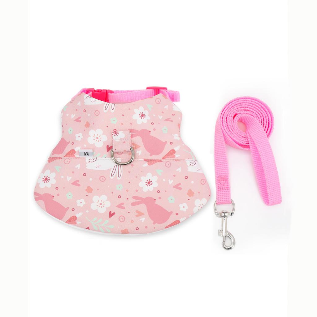 1PC  Rabbit Harness And Leash Set For Rabbits, Guinea Pigs, Adjustable Buckle For Small Pets Walking
