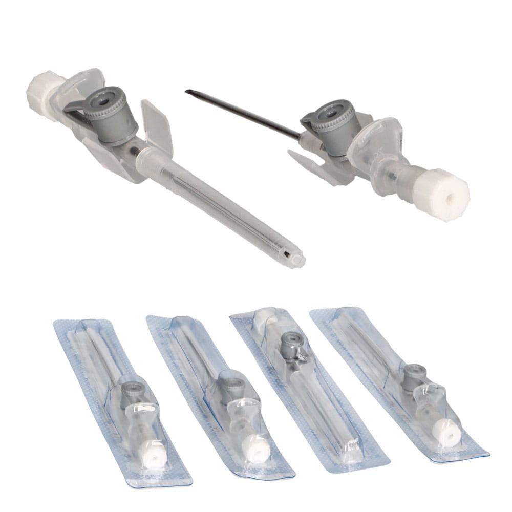 Gray Venflon 16G 1.7mm X 45mm Intravenous Cannula Kd-Fix 50 Pcs