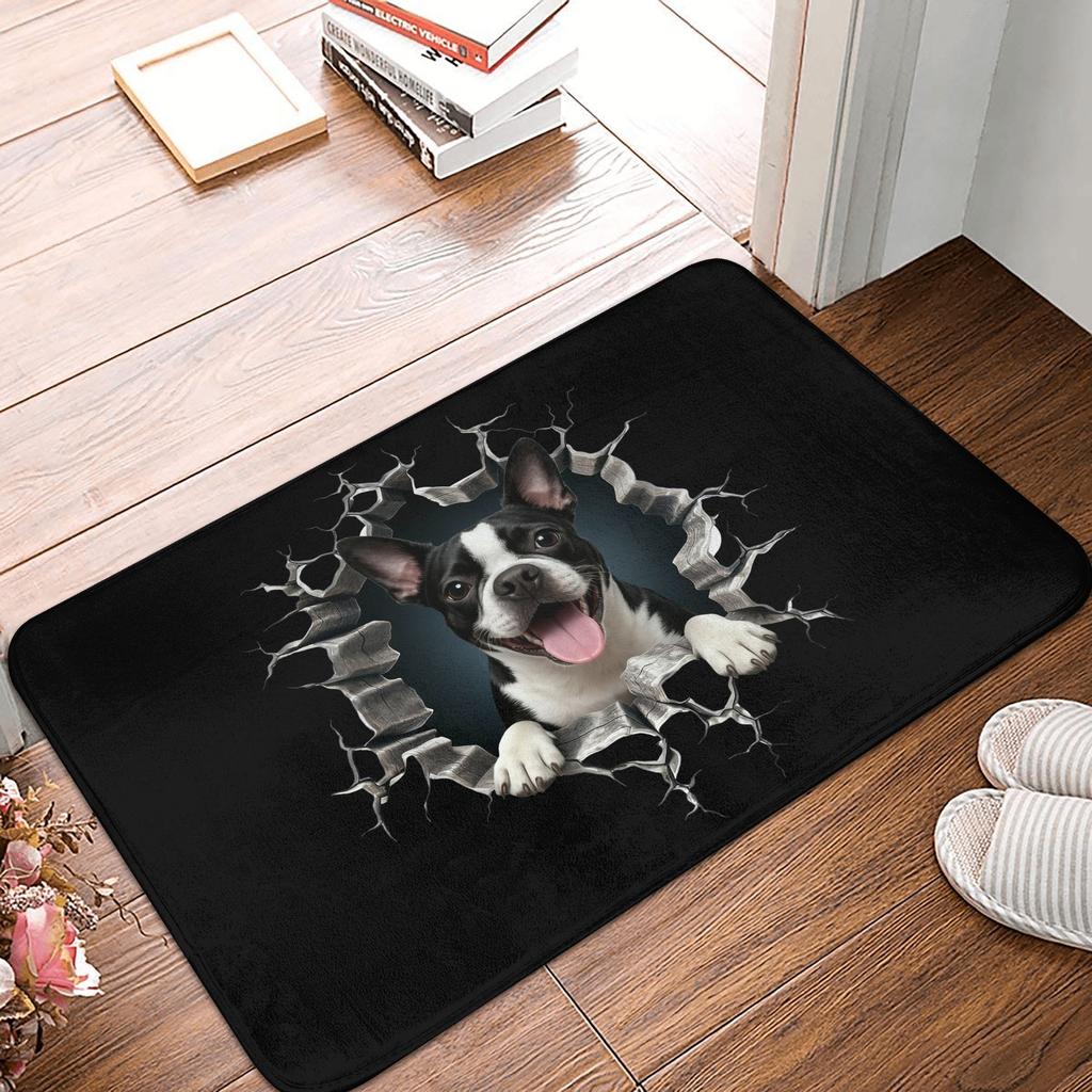 Retro-Fußmatte mit Dackelmotiv (40 x 60 cm) – Anti-Rutsch-Teppich für Bad, Küche und Wohnzimmer