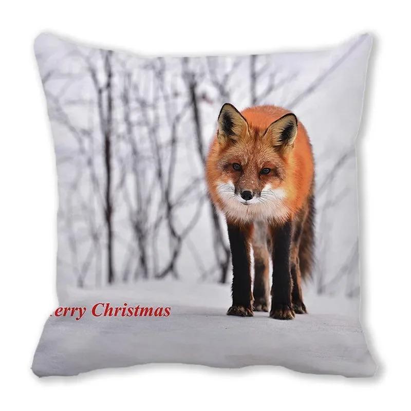 Christmas Themed Pillowcases Car Accessories Office Santa Claus Living Room Sofa Home Pillowcases