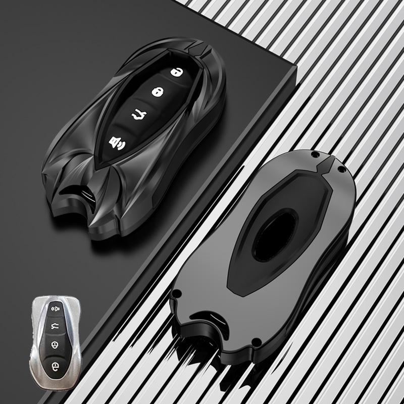 Zinc Alloy Car Flip Key Case Cover Shell For Geely Atlas Boyue Nl3 Ex7 Suv Gt Gc9 Emgrand X7 Borui Auto Holder Accessories