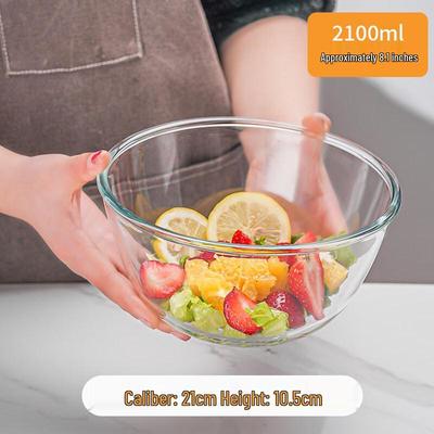 ZISIZ Heat-Resistant Glass Bowl