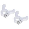 2PCS Clamping Support 1 Side 2 Post M4 Thread Aluminum Clamp Mount Robot Shaft