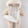 Winter Infant Baby Boys Girls Coat Warm Outwear Hooded Puffer Jacket Jumpsuit Fall Clothes