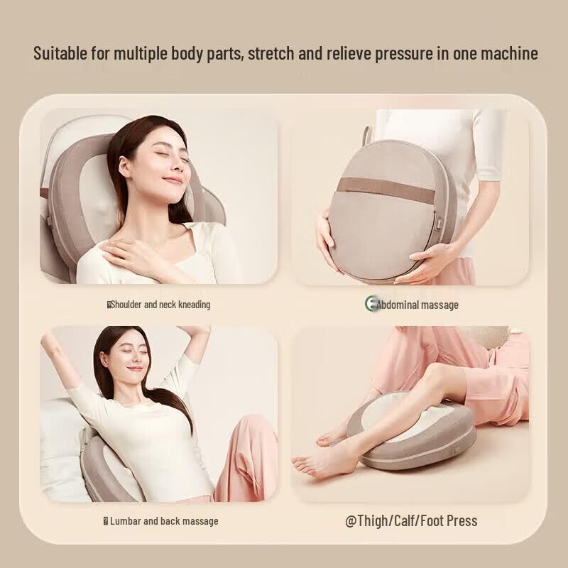 Bear Portable Lumbar Massager Pillow with Heat CN plug (adapter included)