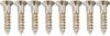 Escutcheon Metric Flat Nickel Screws, Front, Size, Head, 8-Piece PSH-08NH