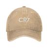 Nuovi Cappelli da Calcio alla Moda Cr7 Cappellino da Baseball in Cotone Regolabile Uomo Donna Cappellino Trucker Protezione Solare da Esterno Moda