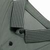 ROMON Men's Long Sleeve Lapel Polo Shirt