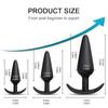 Anal Plug Soft Silicone Anal Butt Plug Stimulator Adult Sex Toys for Men/Women Prostate Massager Anal Trainer