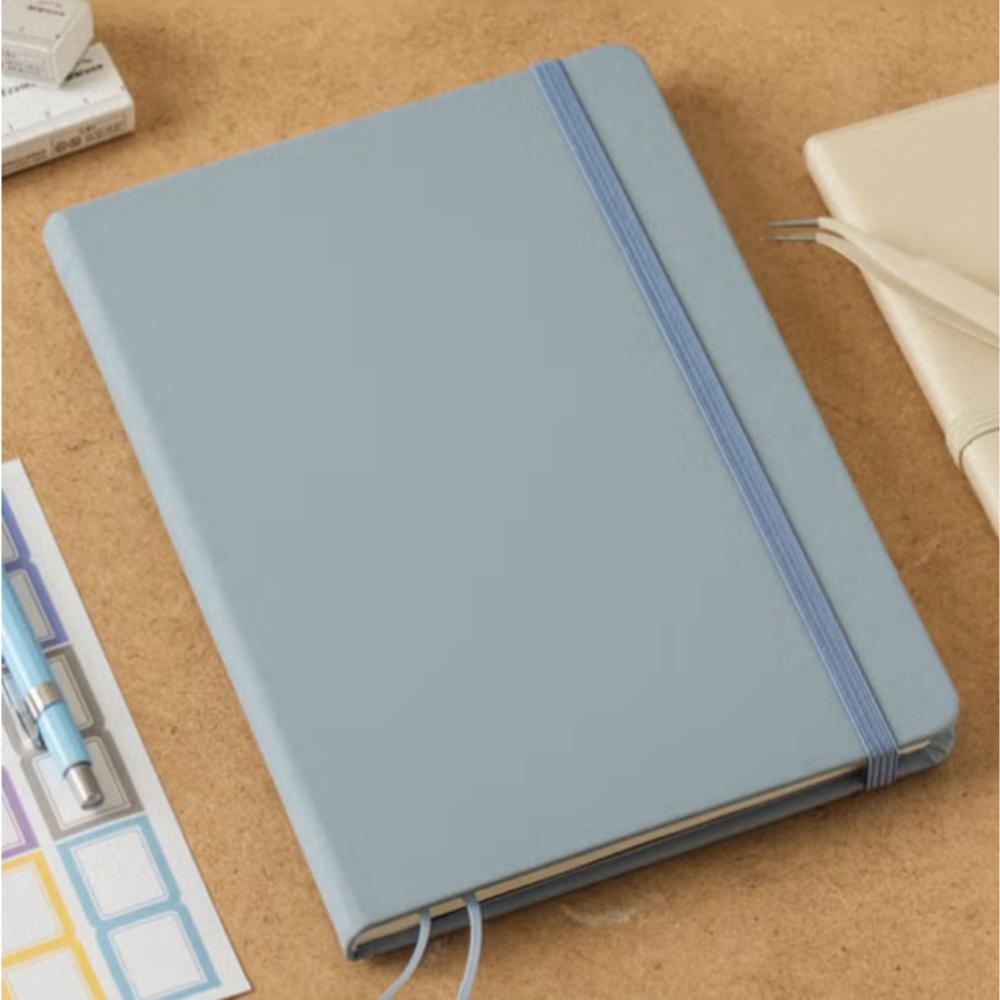 Leather-style cover banding lined notebook A5 96 sheets