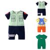 Adorable Baby Romper In Dragon Ball Naruto Luffy Design For Stylish Summer Wear