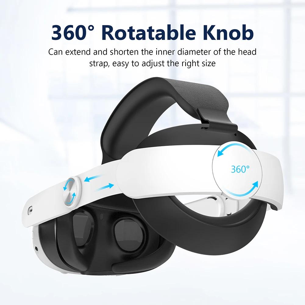 Adjustable VR Headset Head Strap For Meta Quest 3 Upgrades Elite Headband Alternative Head Strap For Meta Quest 3 VR Accessories