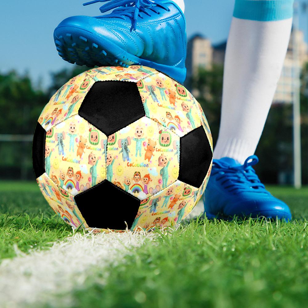 Cocomelon Theme Size 5 Soccer Ball, Suitable for Both Indoor and Outdoor Matches, a Gift Suitable for Everyone.