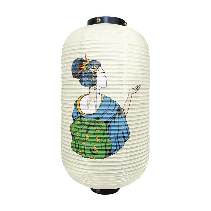 Japanese Traditional Geisha Pattern Lantern Beautiful Ukiyo-e Style Paper Cuisine Izakaya Restaurant Home Holiday Party Decor