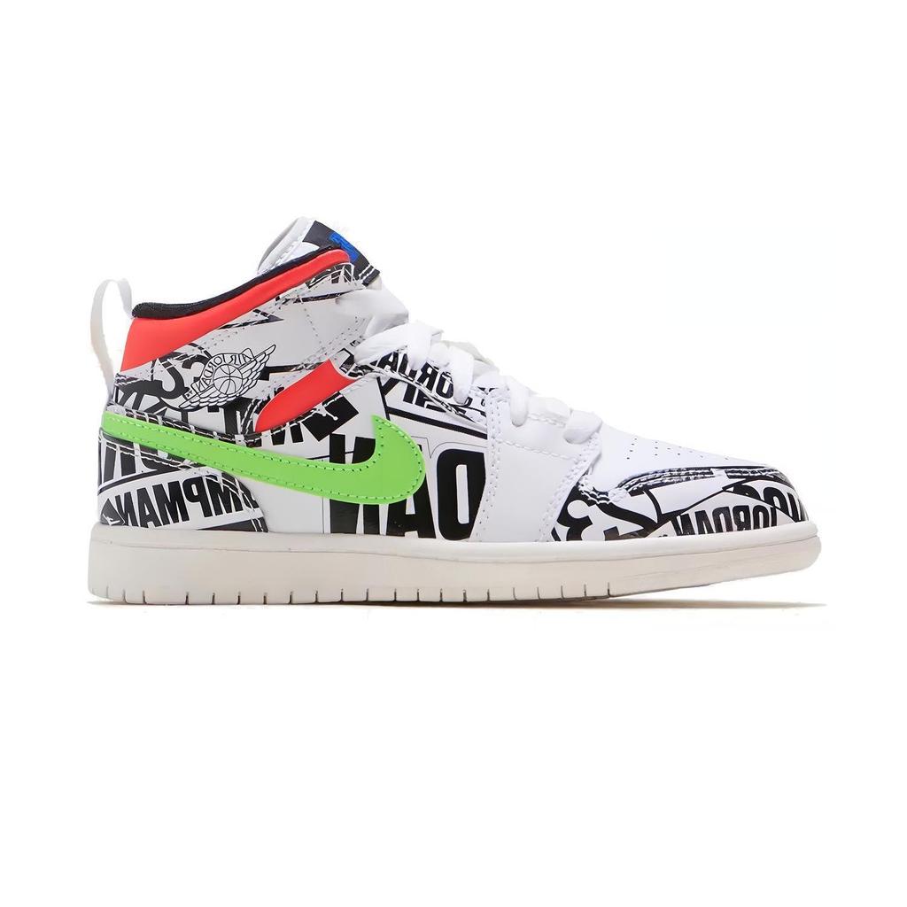 Jordan 1 Mid PS All Over Logos 640734-143