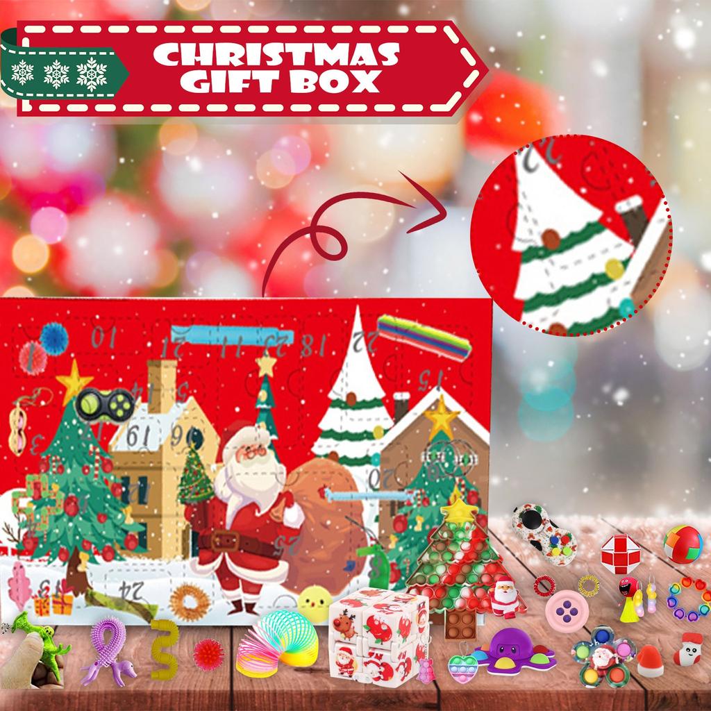 Christmas Silicone Sensory Decompression Tabletop Puzzle Decompression Toy