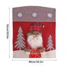 Xmas Chair Cover Dining Room Chair Seat Back Cover Removable Reusable Festival Decoration