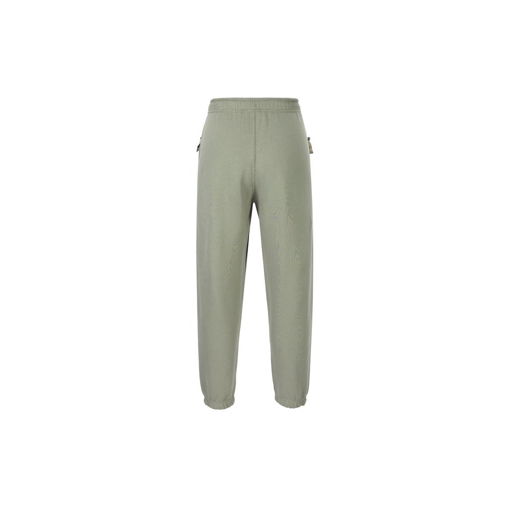 Nike Solo Swoosh Loose Fit Lace-Up Knitted Comfortable Fleece Casual Pants Men Bottoms Light-Army-Green White DX1365-320