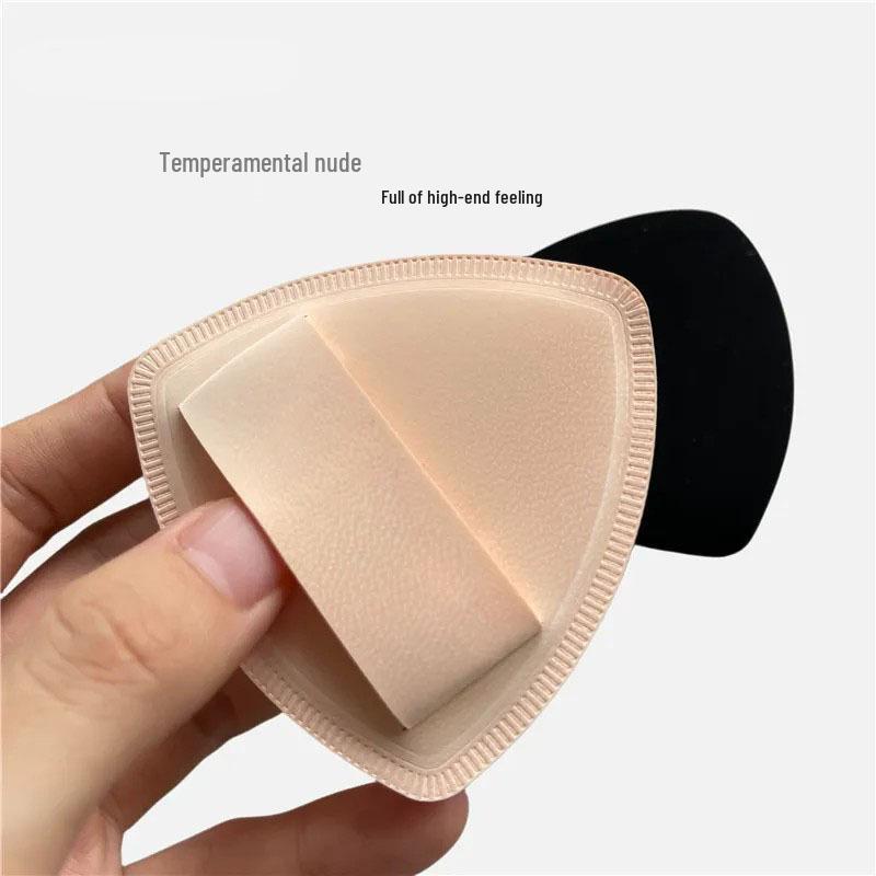 XL Rubycell Triangle Cushion Puff - Black Pineapple, For Wet/Dry Use, Non-Absorbent Marshmallow Texture.
