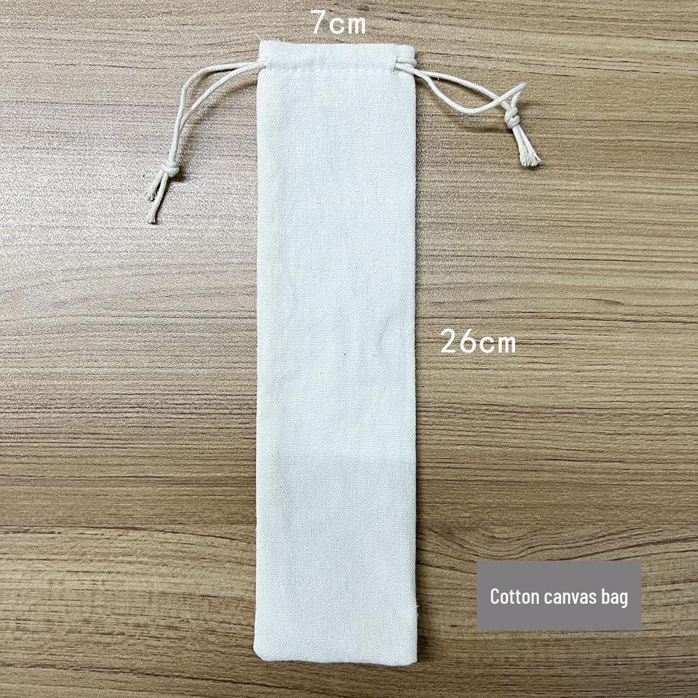 Portable Travel Cutlery Bag - Drawstring Cloth Sleeve for Chopsticks, Knife, Fork & Spoon
