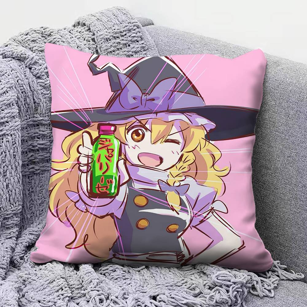 Touhou Project Marisa Kirisame Pillow Covers Home Sofa Cushion Covers and Aecorative Custom