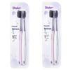 Shuke Carbon Silk Weiche Borsten Zahnbürste 4er-Pack
