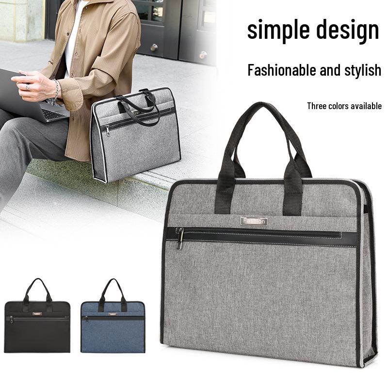 Men's 14-inch Oxford Cloth Business Casual Laptop Briefcase - Multi-color Office Bag