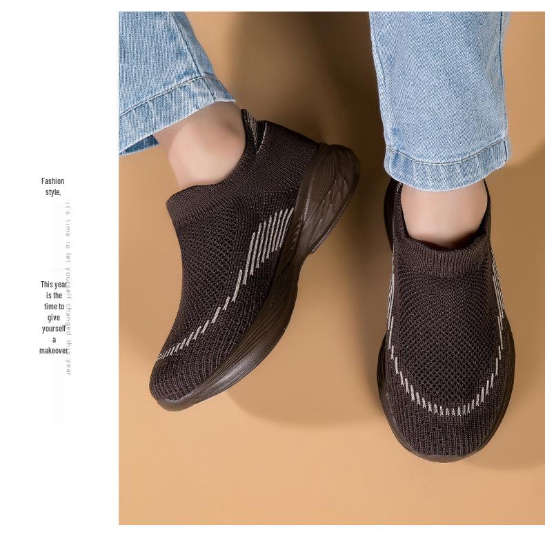 2024 Kids Slip-On Flyknit Sports Shoes - Casual Sock Style for Boys & Girls