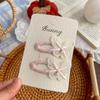 Korean New Pink Butterfly Love Bb Clip Elegant High-end Girl Hairpin Girl Bangs Hairpin Hair Accessories
