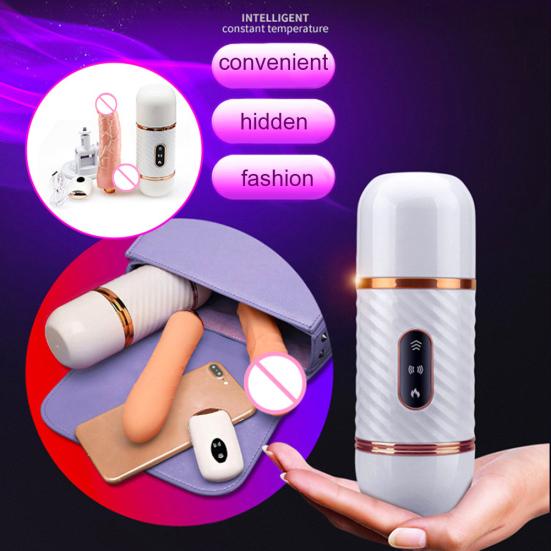 Women Masturbator Vibrator Telescopic Penis Dildo G-spot Massager Flirting Toy