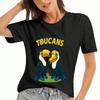 T-shirt en coton pour femme Toucan, Impression Coton Premium, Durable, Mode Décontractée. Design Toucan Minimaliste, Confortable Et Élégant, Excellente Idée Cadeau,