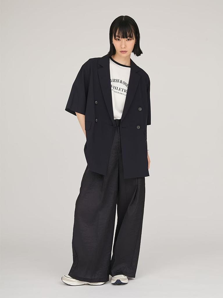 Emi Sheer NVY Women's Wide-Tuck Pants, 13WFP254070,