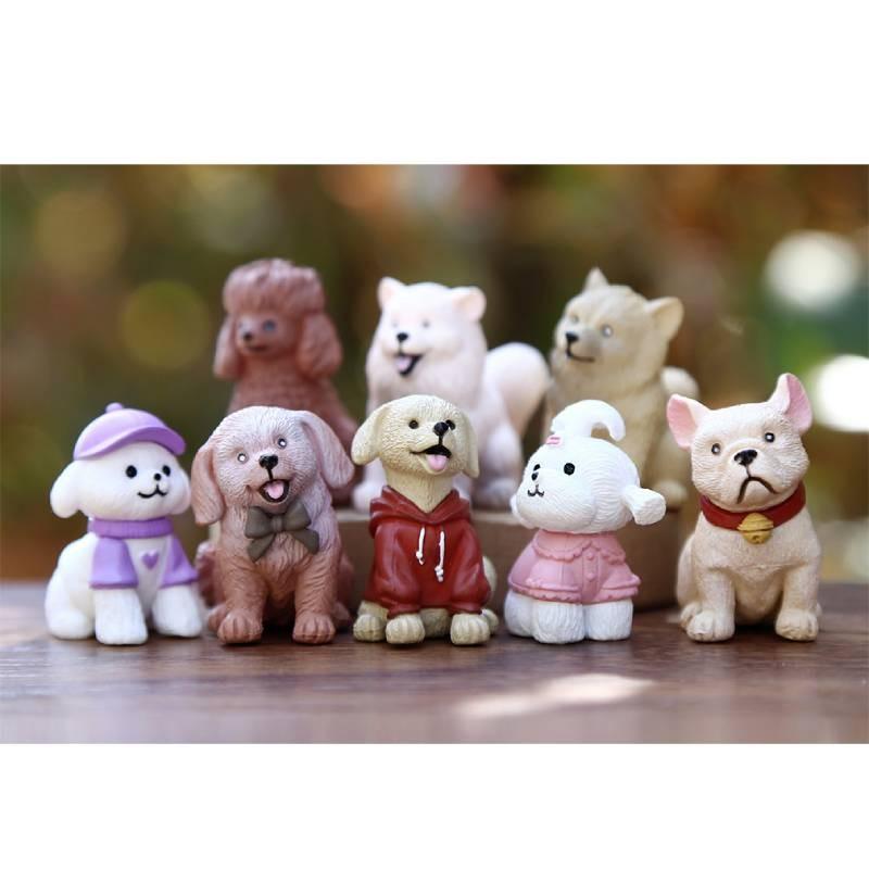 Corgi Inu Shiba French Bulldog Action Figure Model Toy For Kids Room Decoration