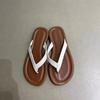 Flat-bottomed Cool Slippers Women's Summer Wear Internet Celebrity Ins Trendy Fashion Versatile Flip-flops Women's Simple Toe Beach Shoes