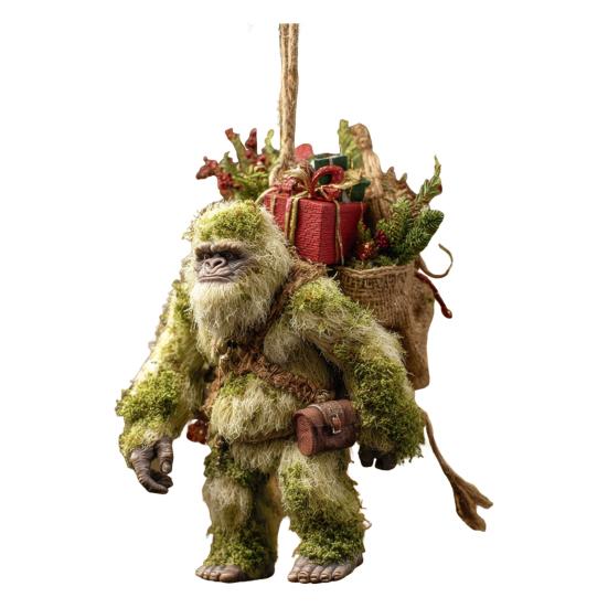 Sasquatch Christmas Ornament 2D Flat Acrylic Hanging Charm Xmas Tree Decoration Festive Gift for Surf Lovers