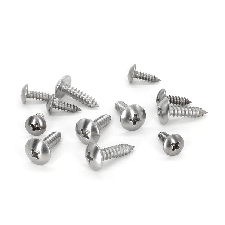 Stainless Steel JISB1122T Large Flat Pan Head Phillips Self-Tapping Screws (ST2.9/3.5/3.9)