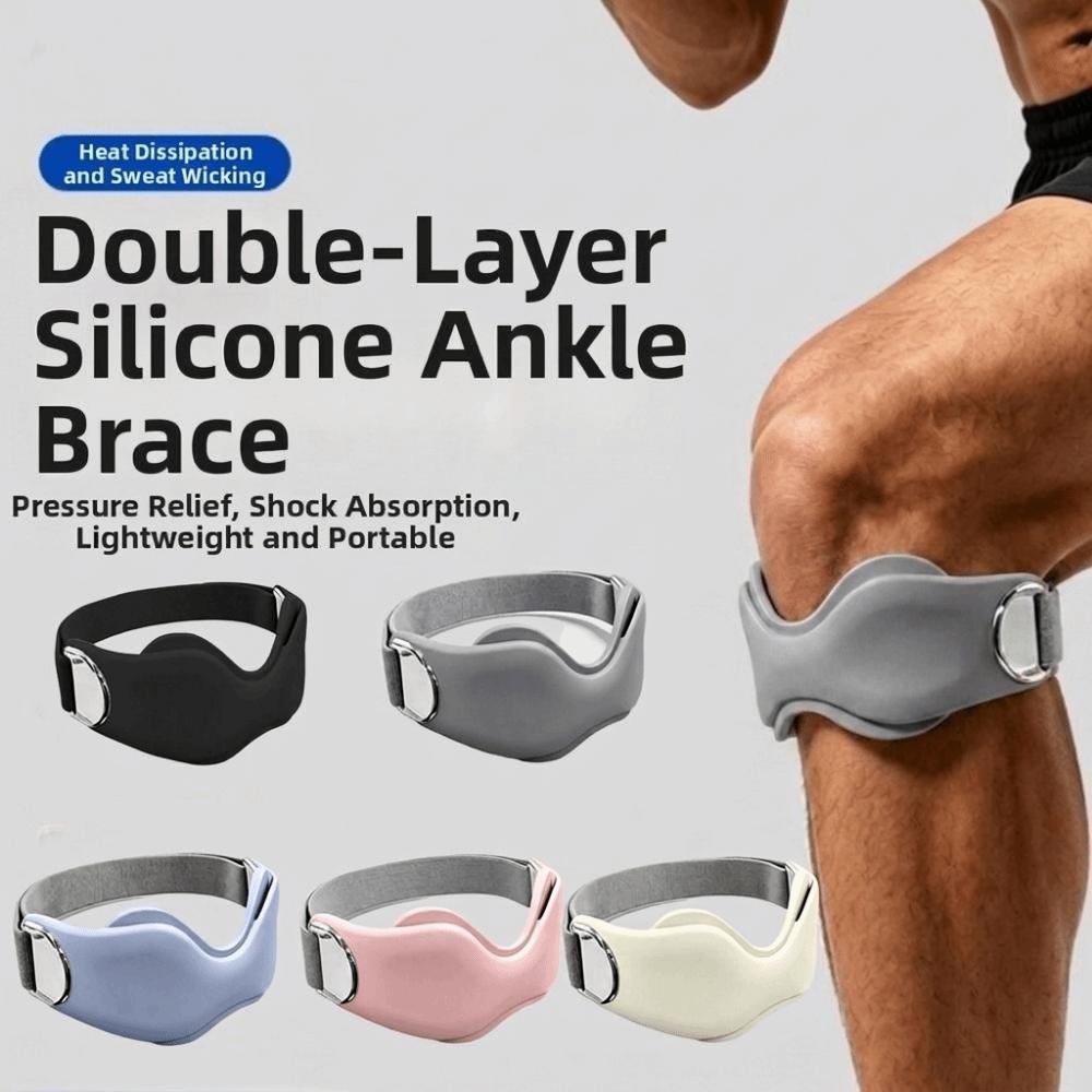 Cinturino Rotuleo Antiscivolo Cinghie per Ginocchio Ginocchiera Regolabile Fascia Protettiva Ginocchiera Sportiva Sport