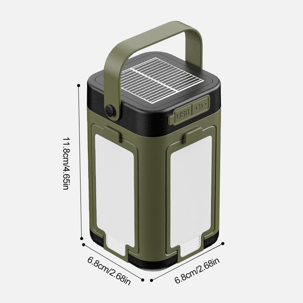Solar Foldable Camping Light Rechargeable Camping Lantern Flashlight Hanging Tent Light for Emergency Camping Hiking