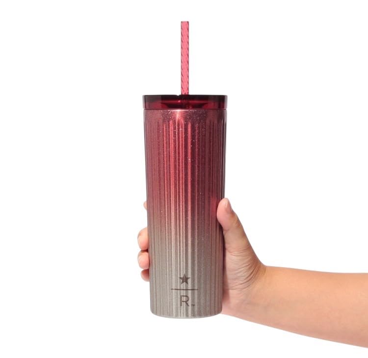 STARBUCKS Reserve® Stainless Steel Cold Cup Tumbler, Red, 473ml (with lid)