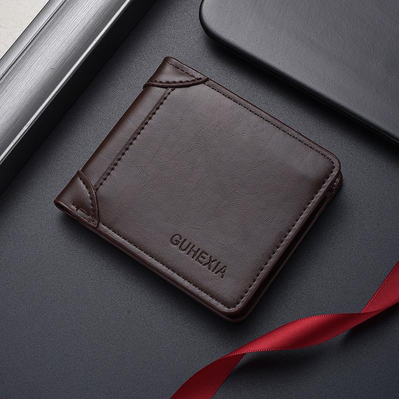 Men's Wallet Short Multi-function Driver's License Card Bag Integrated High-end Money Wallet