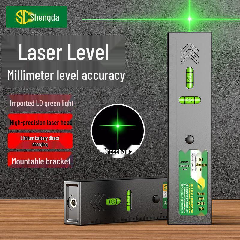 High-Precision Green Cross Line Laser Level with Strong Magnetic Positioning