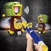 Multi-player Duck Launcher Game 1 Set Soft Ball Toy with Target Box LCD Scoreboard Sound Light Launching Funny Air Power Device Kids Parent-child