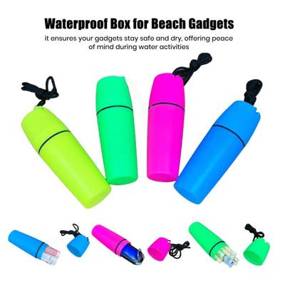 Set Scatola Impermeabile 4 Pezzi con Cordino per Immersioni Kayak Canoa Nuoto Contenitore