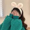 New Winter Plush Rabbit Ears Hair Bands Hoop For Women Elastic Hair Hoop Headband Girls Hair Accessories Headwear