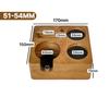 Coffee Portafilter Holder 51mm 54mm 58mm Wooden Coffee Tamper Stand Espresso Coffee Maker Support Base Tools Barista Accessory