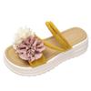 Cool slippers 2025 summer new fashionable small fresh flower thick-soled foot cover casual sandals spot women's shoes