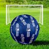 Blue And White Crest Pattern Soccer Ball Size 5 Soccer Ball, Machine-stitched, Soft and Comfortable, Suitable for Training and Matches Fan Gift