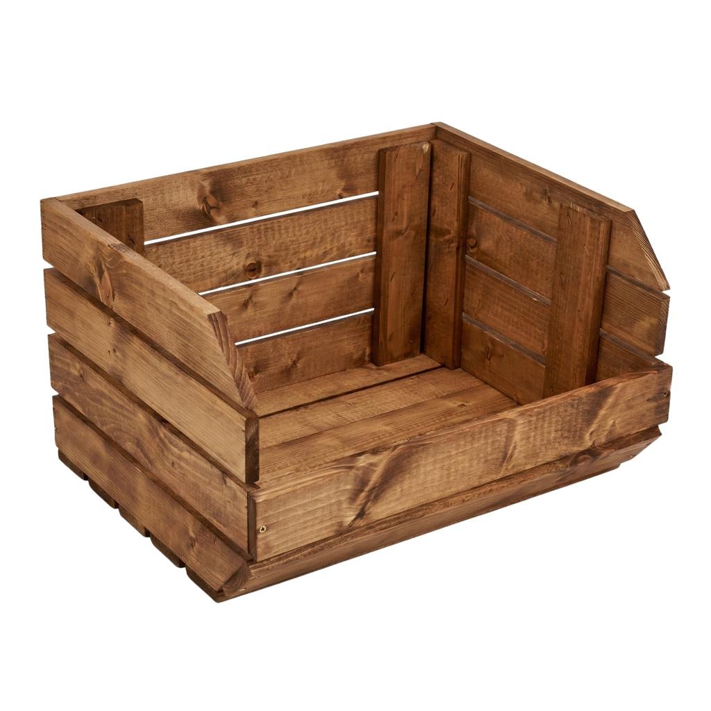 Modular Wooden Box for Shelf 37x30x22 cm Brown Container | GoodFreshDecor