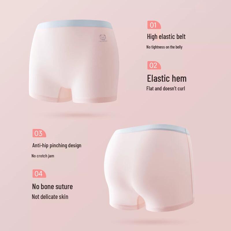 Miiow Girls' Cotton Antibacterial Boxer Briefs