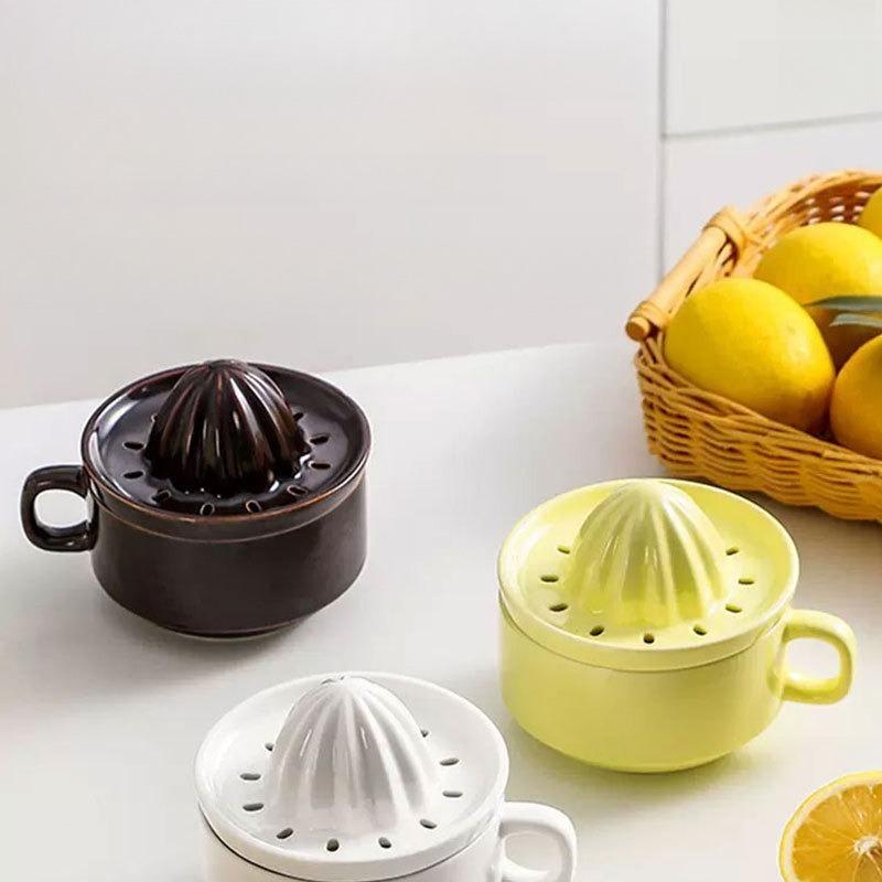 Japanese Ceramic Manual Juicer Orange Lemon Squeezer Hand Fruit Juice Extractor Baby Food Grinder